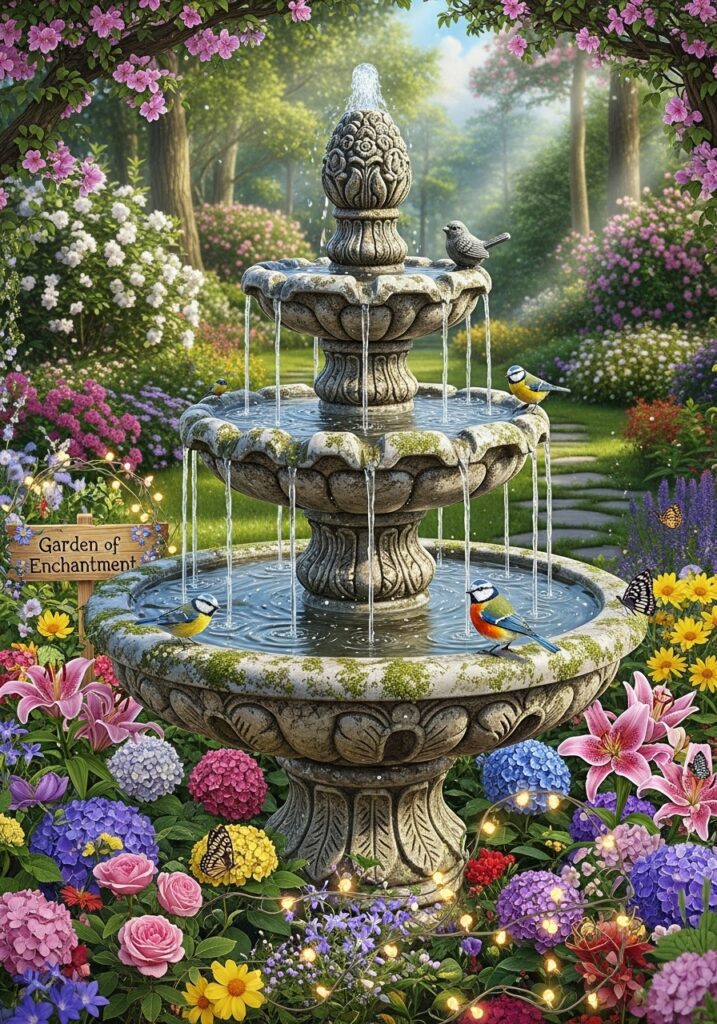 Tiered Fountain Bird Bath