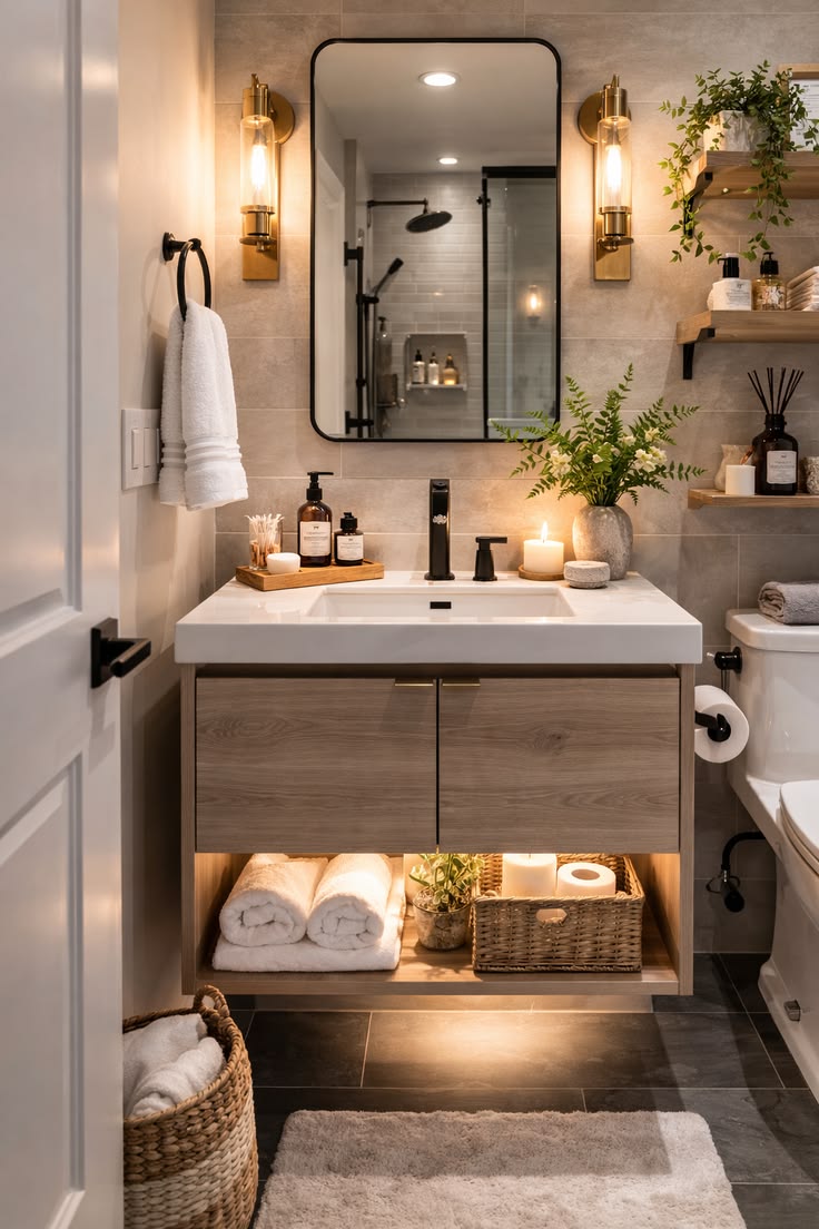 22 Tiny Bathroom Ideas That Maximize Every Inch