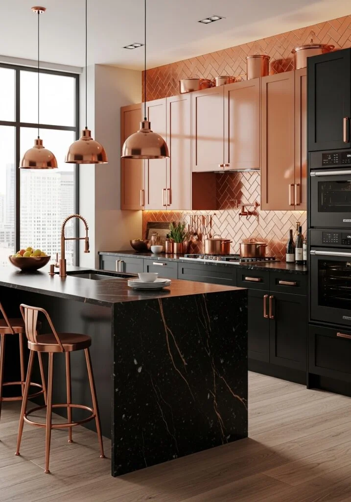 Trendy Black and Copper Kitchen Ideas for a Stylish Upgrade