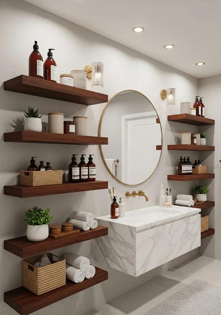 Use Floating Shelves for Stylish Storage