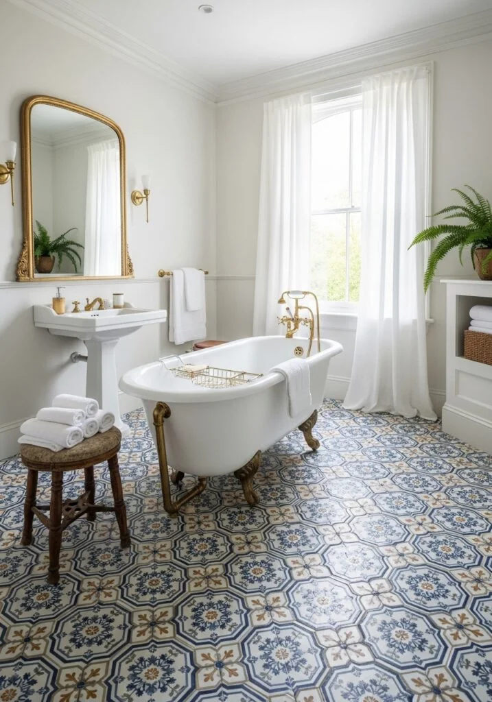 Use Patterned Floor Tiles