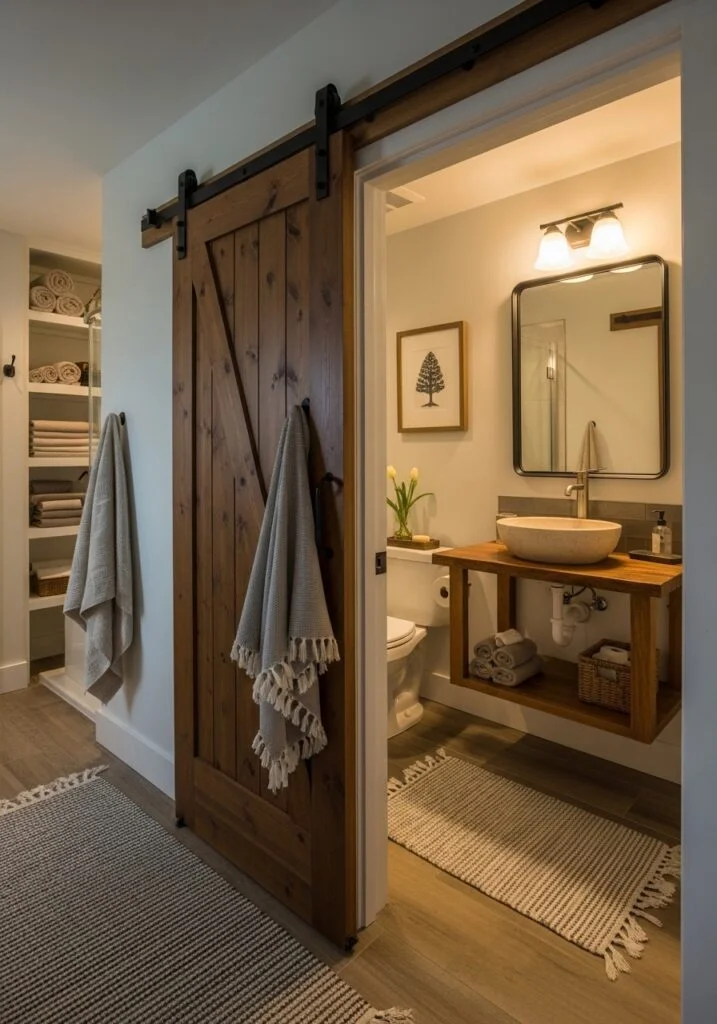 Use Sliding or Pocket Doors