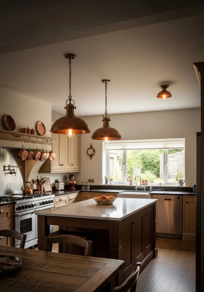 Vintage Copper Light Fixtures