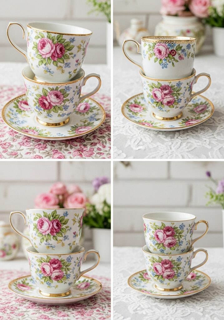Vintage Teacup Florals 