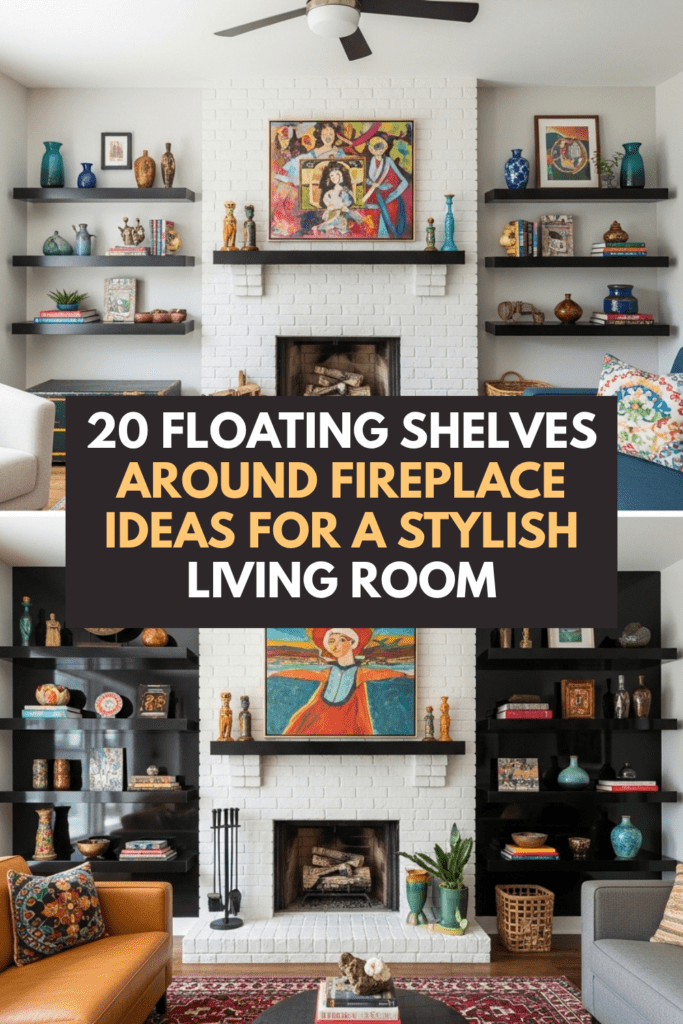20 Floating Shelves Around Fireplace Ideas for a Stylish Living Room