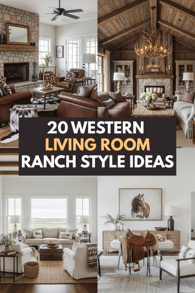 20 Western Living Room Ranch Style Ideas
