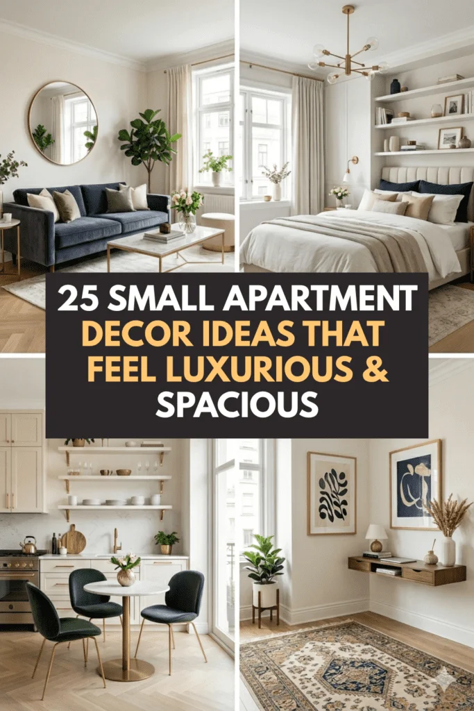 25 Small Apartment Decor Ideas That Feel Luxurious & Spacious