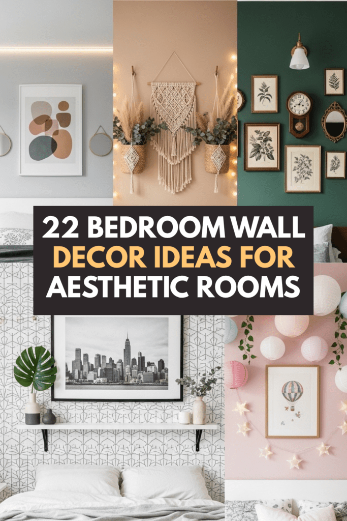 22 Bedroom Wall Decor Ideas for Aesthetic Rooms