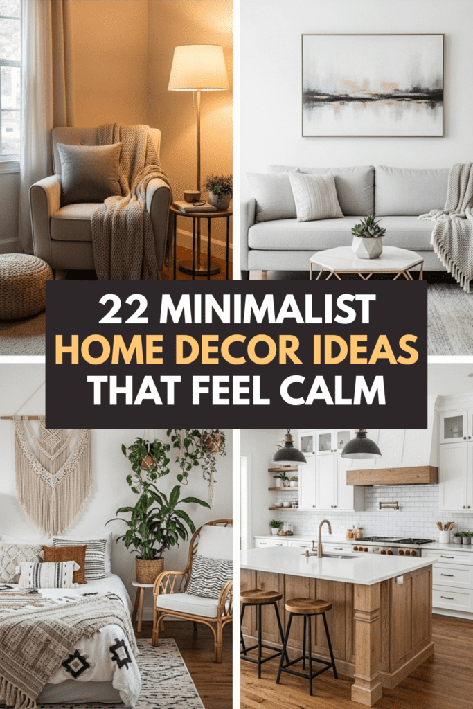 22 Minimalist Home Decor Ideas That Feel Calm