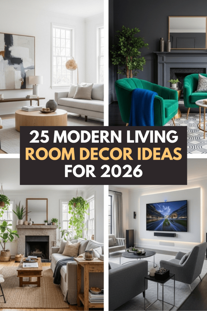 25 Modern Living Room Decor Ideas for 2026