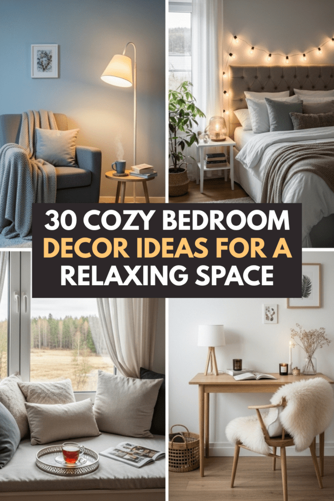 30 Cozy Bedroom Decor Ideas for a Relaxing Space