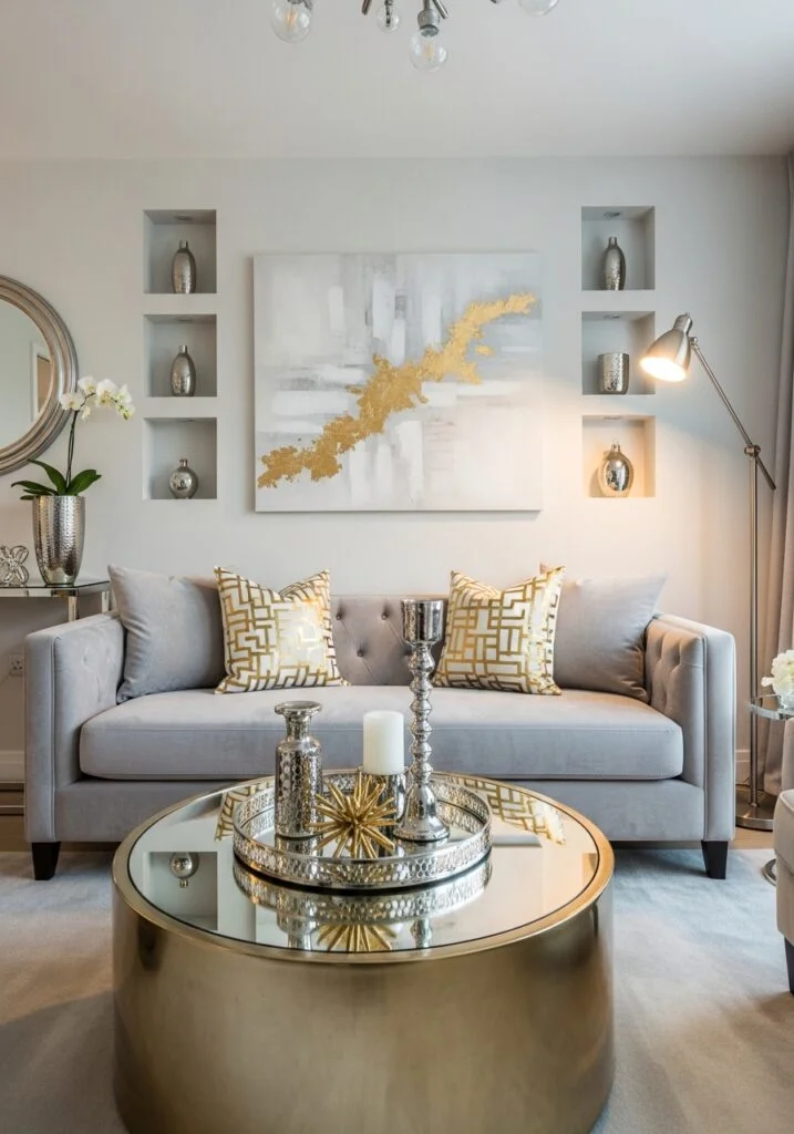 Add Metallic Accents for Instant Glam