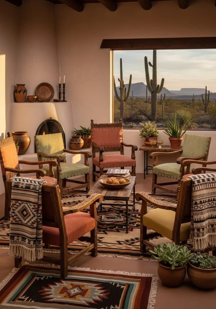 Antique Wooden Chairs for Timeless Desert Character
