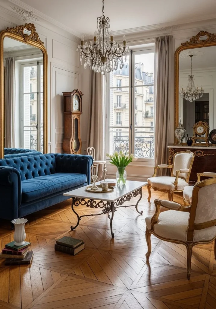 Antique Wooden Parquet Flooring Charm