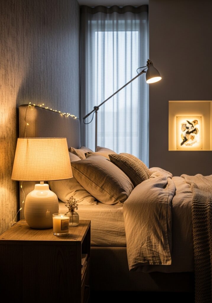 Bedside Lighting Layers