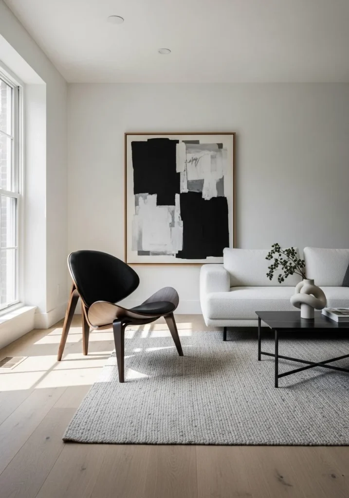 Bold Black Wegner Chair Contrast Style