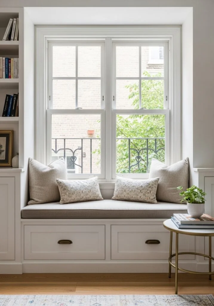 Built-In Window Seating Nook