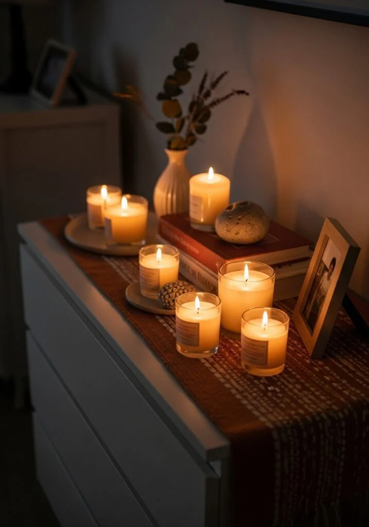 Candle Styling for Warm Ambiance