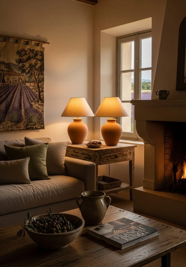 Clay Table Lamps for Warm Ambient French Lighting