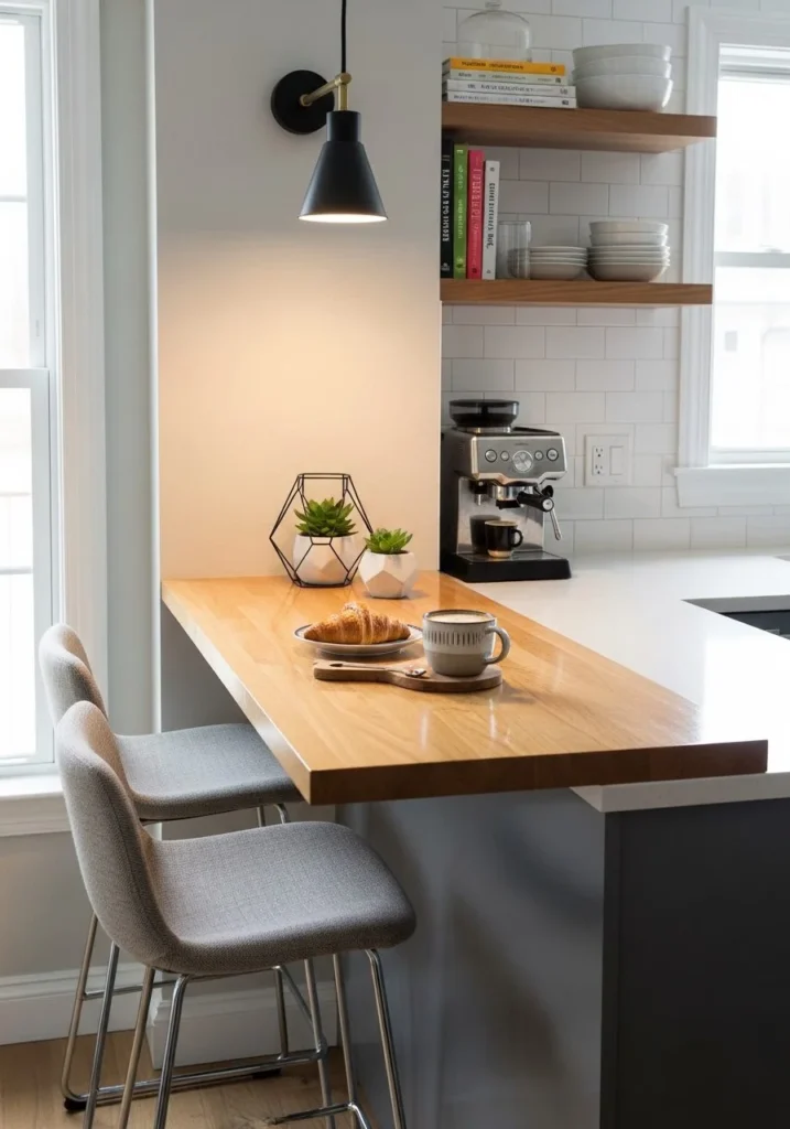 Compact Breakfast Bar for Function + Style