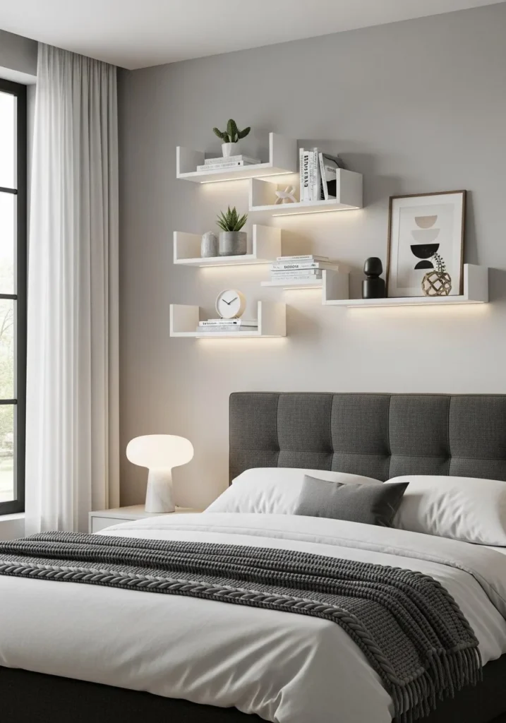 Compact Floating Shelves