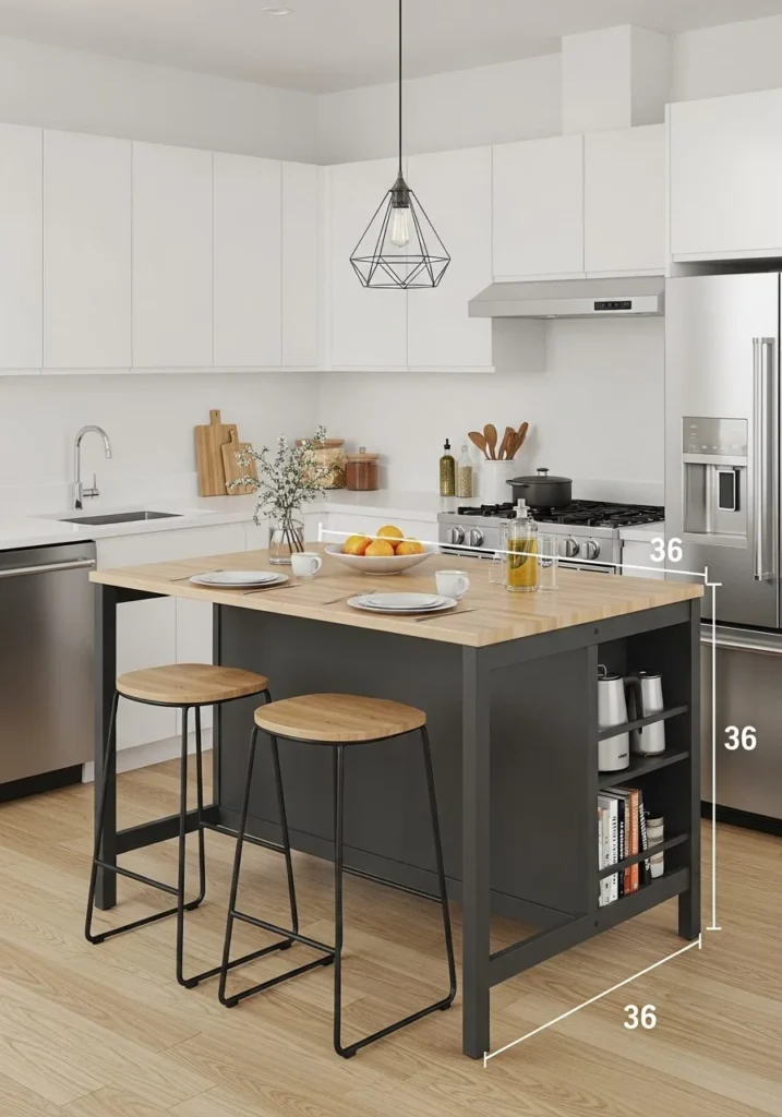 Compact Kitchen Island for Small Spaces