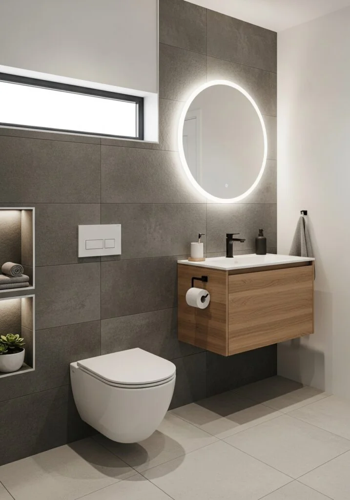 Compact Wall-Mounted Toilet