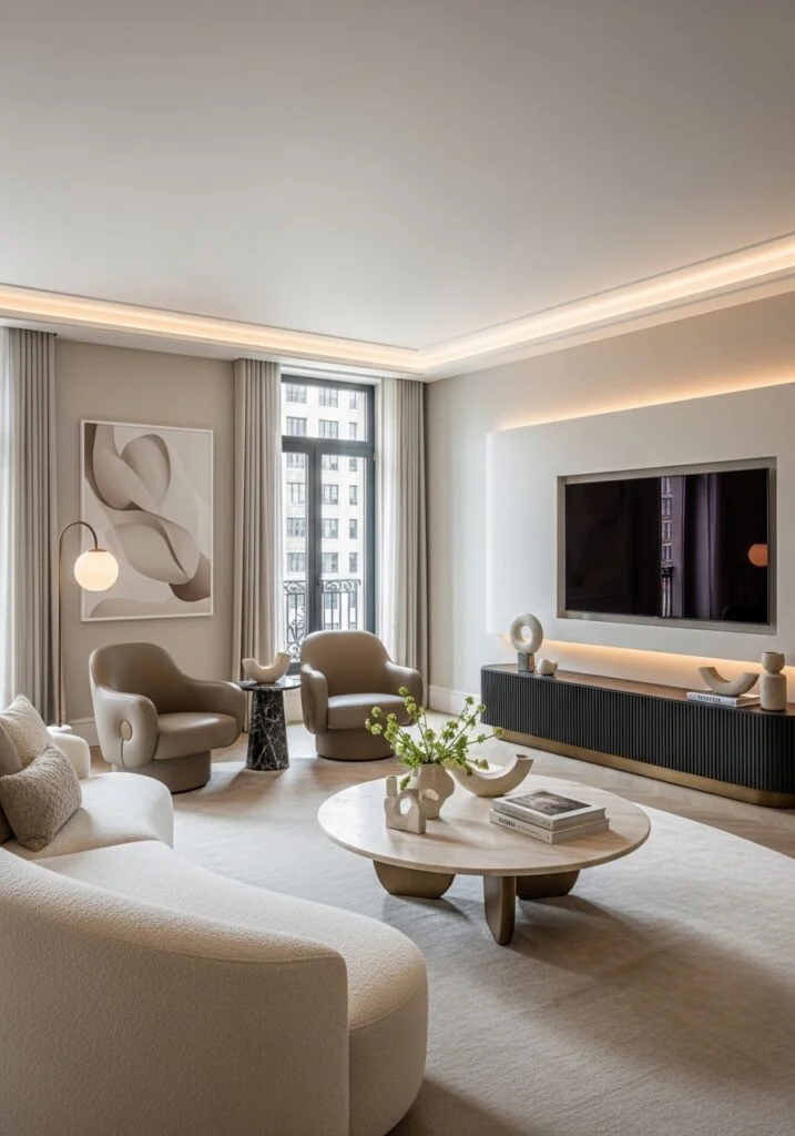 Curved Furniture for Soft Modern Elegance