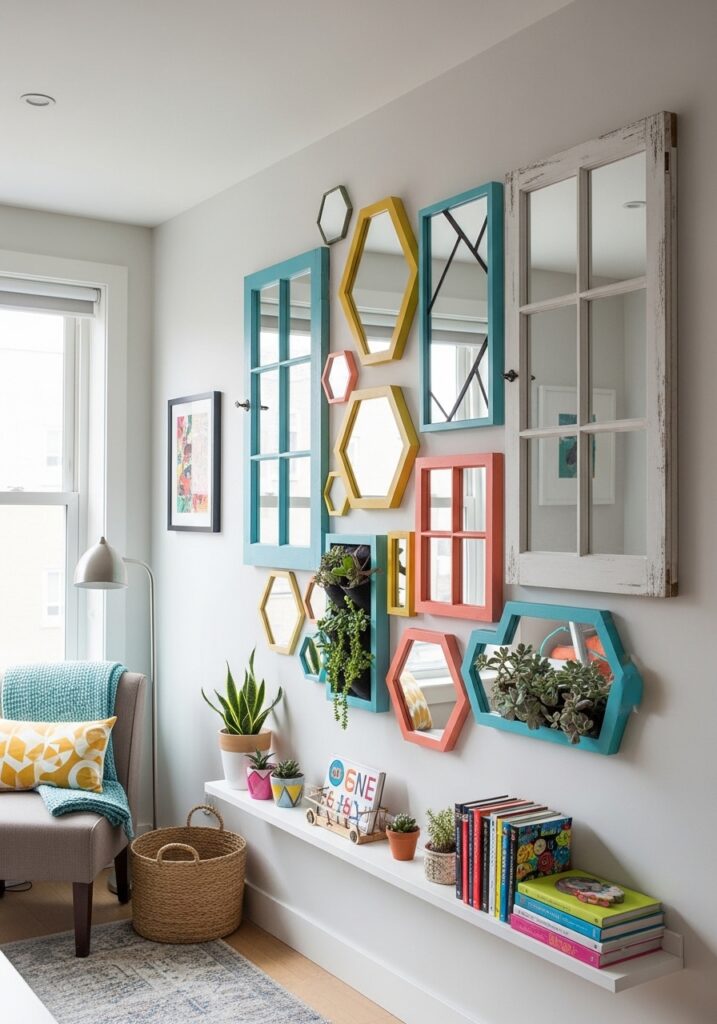 DIY Mirror Wall Panels