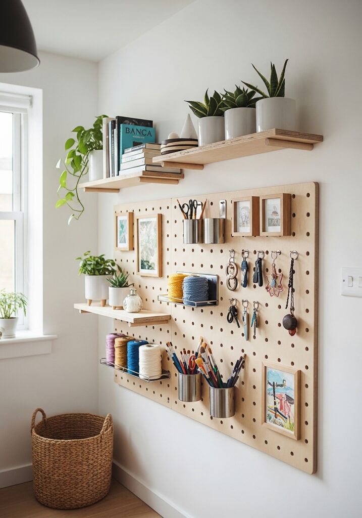 DIY Pegboard Wall Organizer