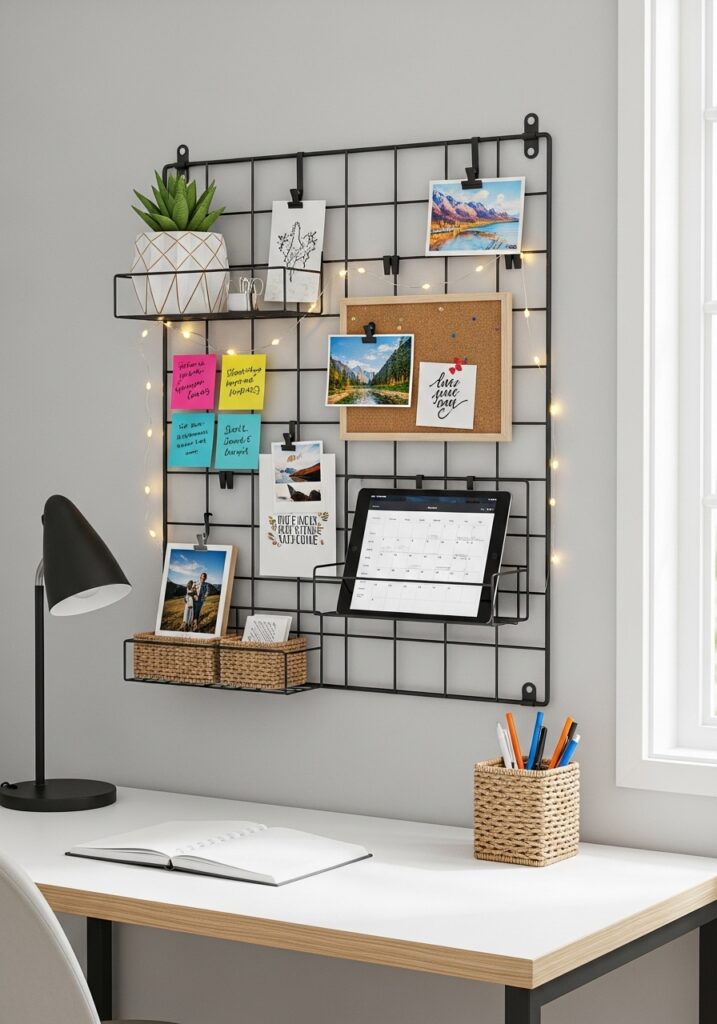 DIY Wall Grid Organizer
