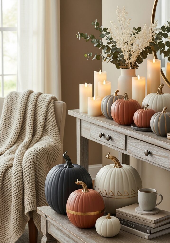 Decorative Pumpkins with a Modern Twist