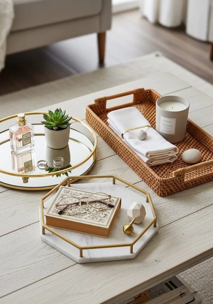 Decorative Trays That Instantly Organize Surfaces