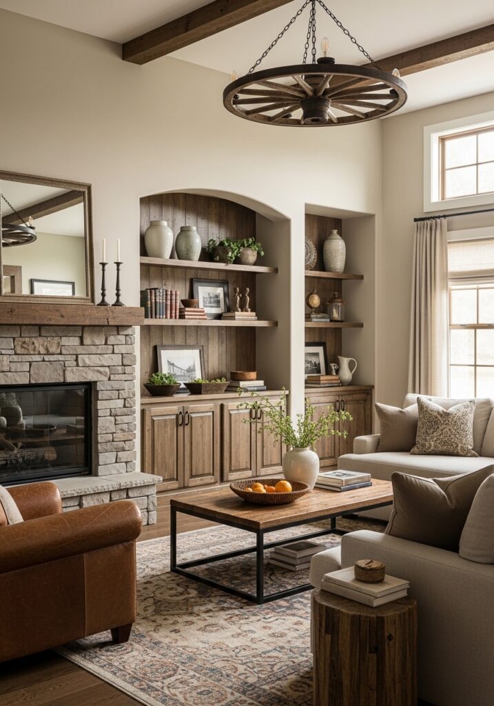 Distressed Wooden Cabinets