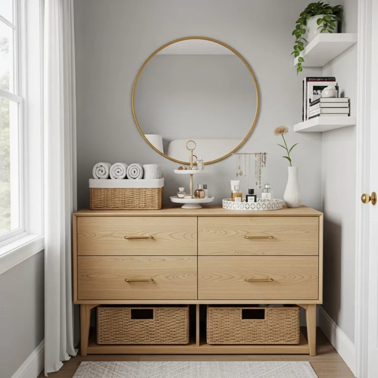 Dresser Decor Ideas for Small Bedroom Storage Solutions