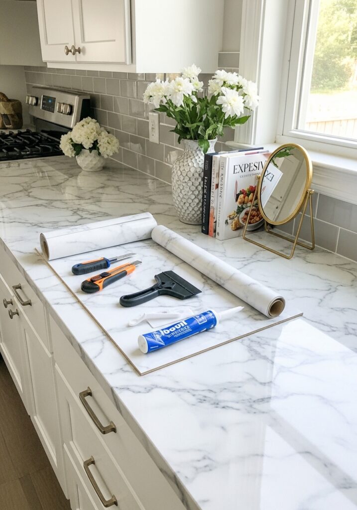Faux Marble Countertops