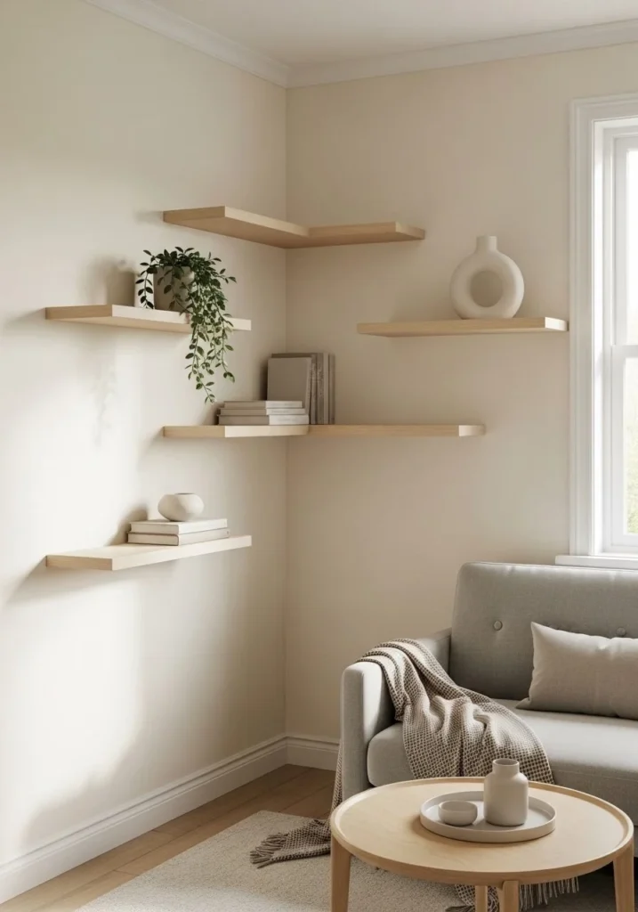 Floating Shelves That Instantly Open the Room