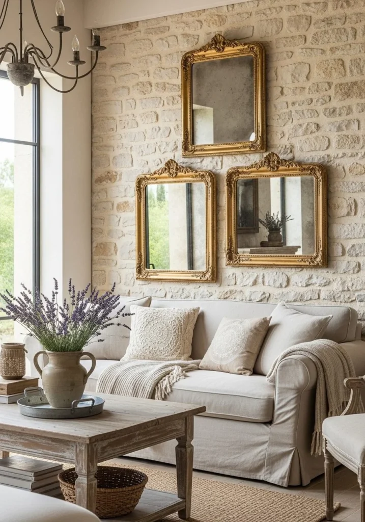 French Wall Mirrors for Light and Elegant Expansion