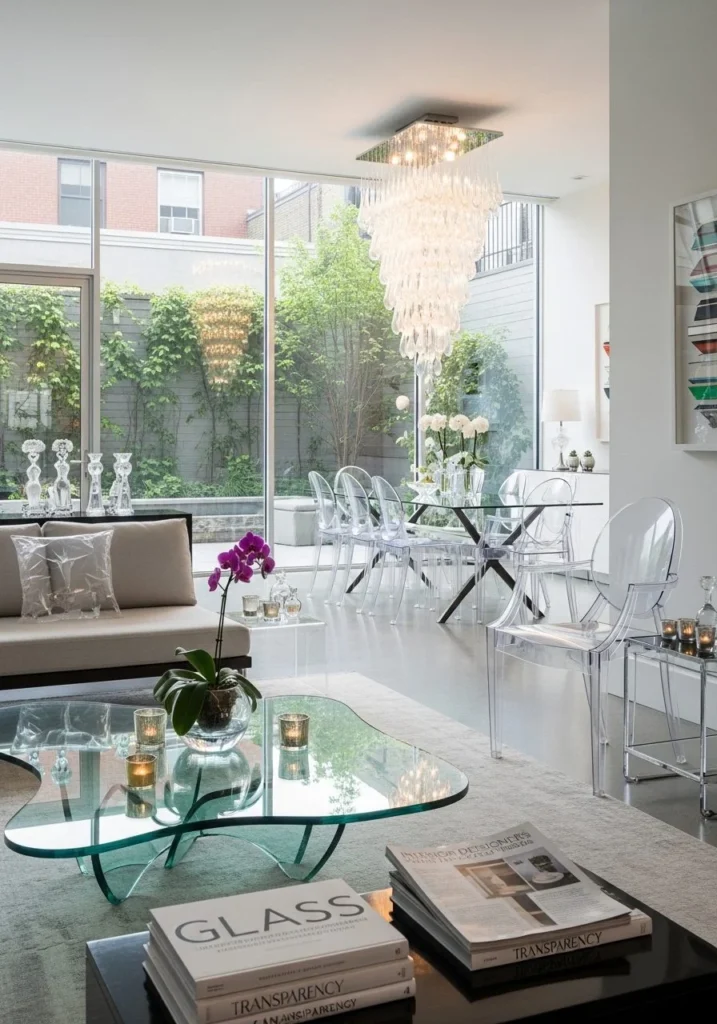 Glass and Transparency (Interior Designers Are Loving These Decor Trends