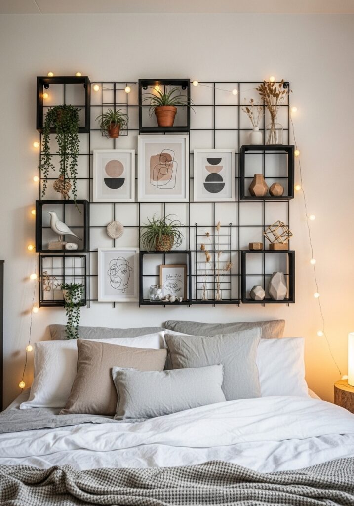 Grid Panel Wall Decor