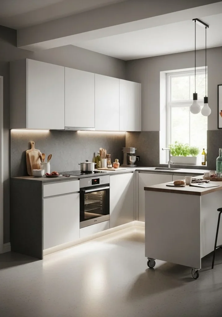 Handle-Free Cabinets for Sleek Minimalism