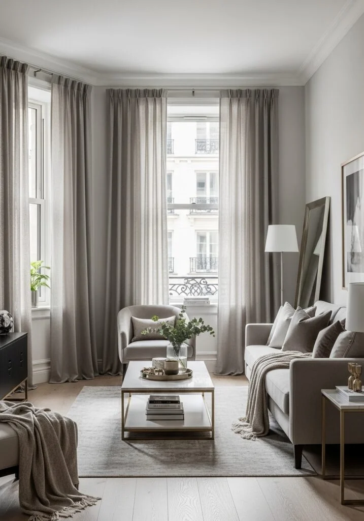 Hang Curtains High for Instant Height