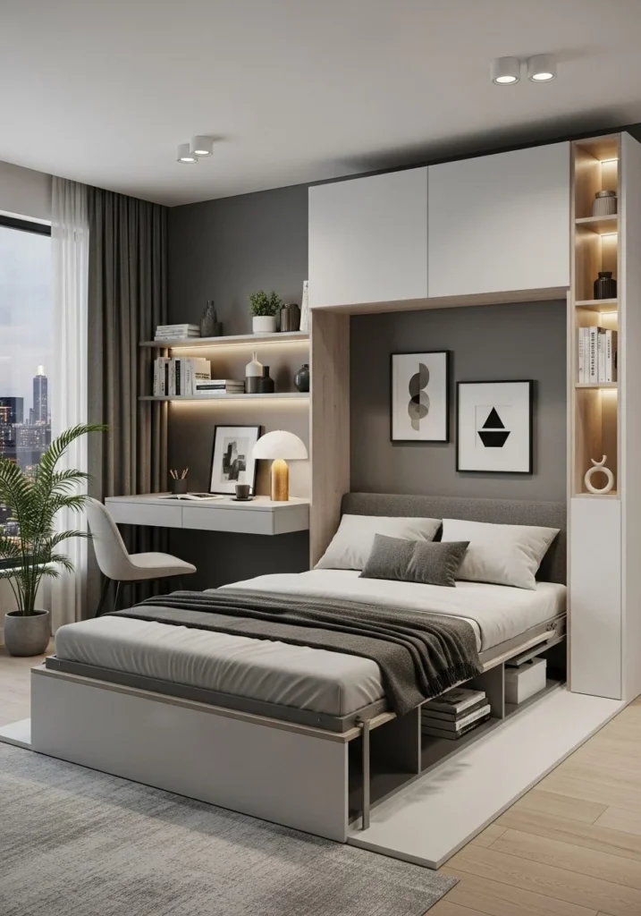 Hidden Storage Beds for Small Rooms