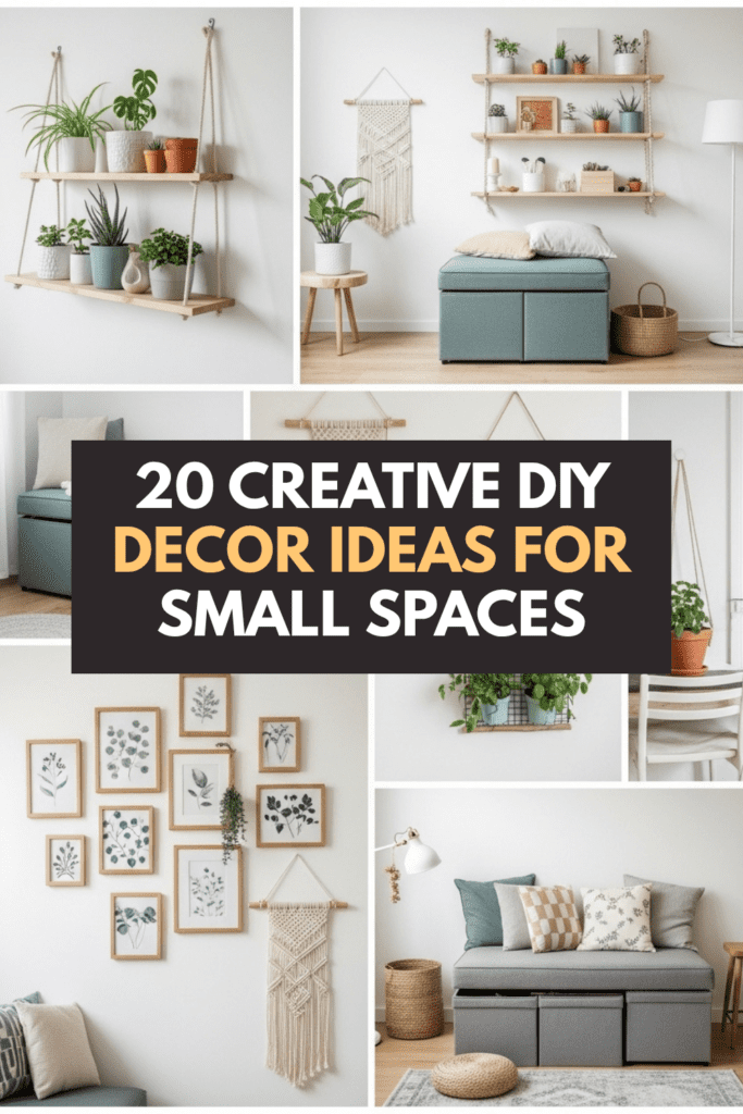 20 Creative DIY Decor Ideas for Small Spaces