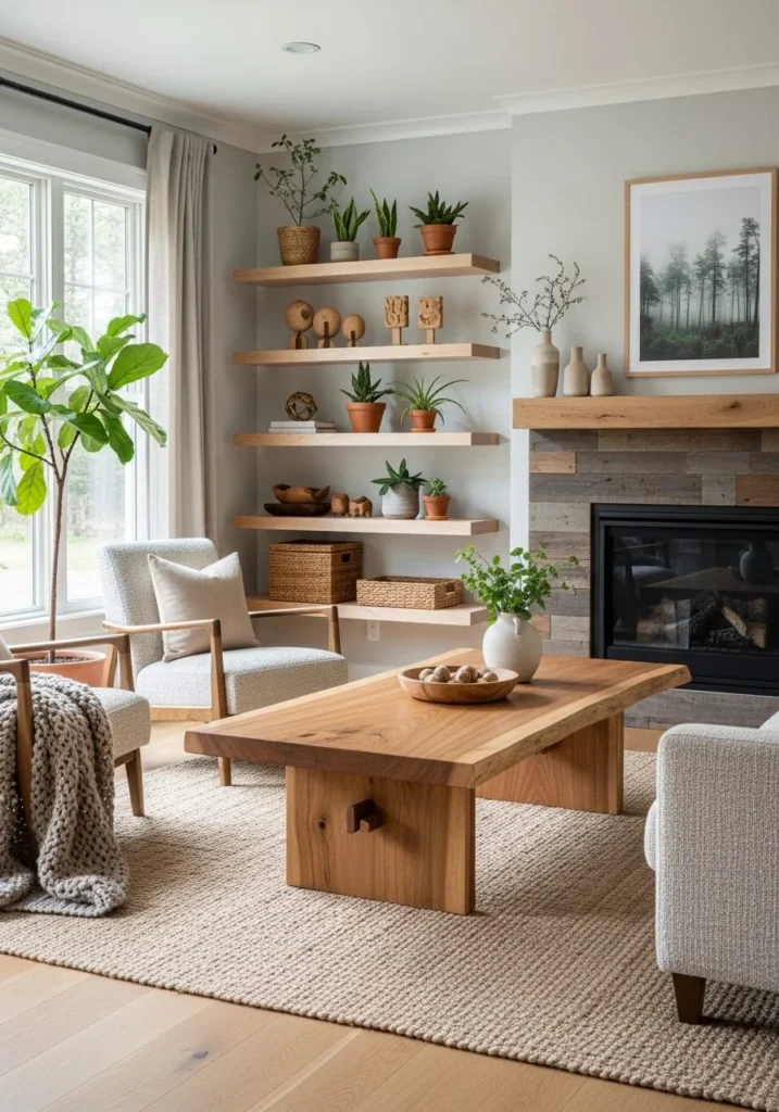 Incorporate Natural Wood Elements