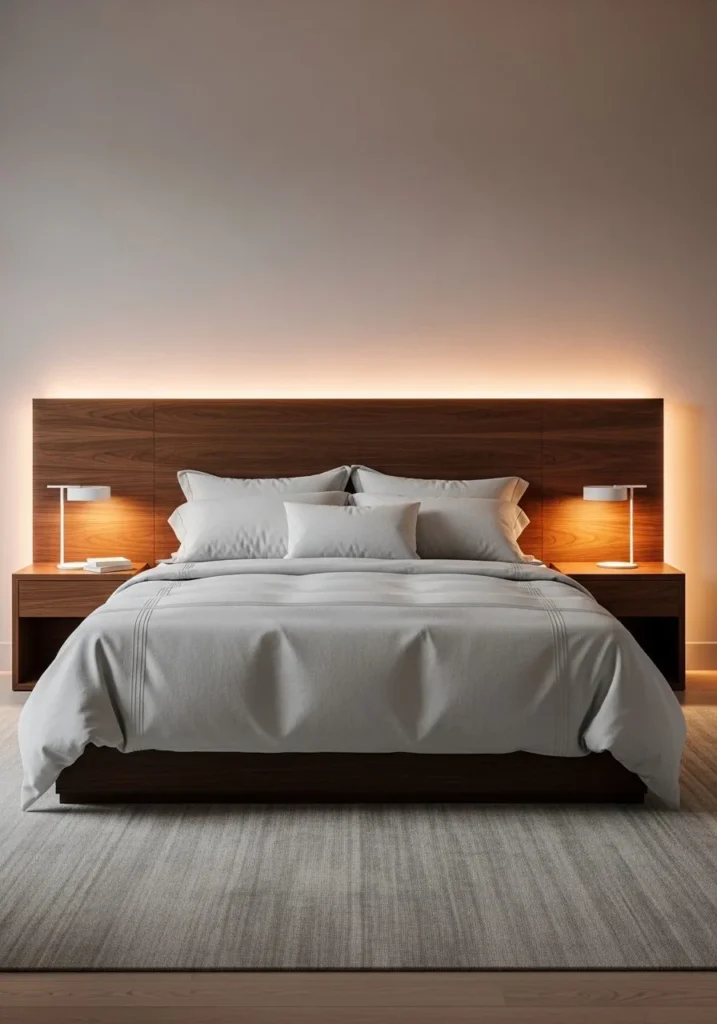 LED Strip Headboard Glow