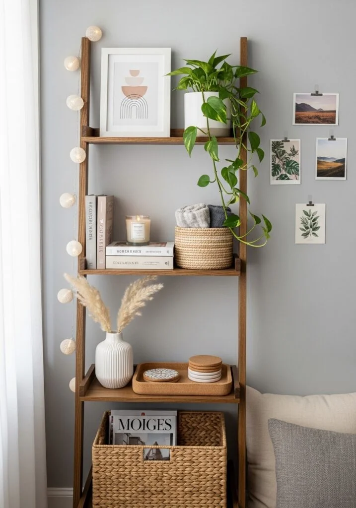 Ladder Shelf Decor
