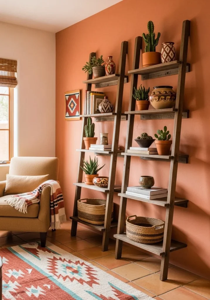 Ladder Shelves for Light, Vertical Storage