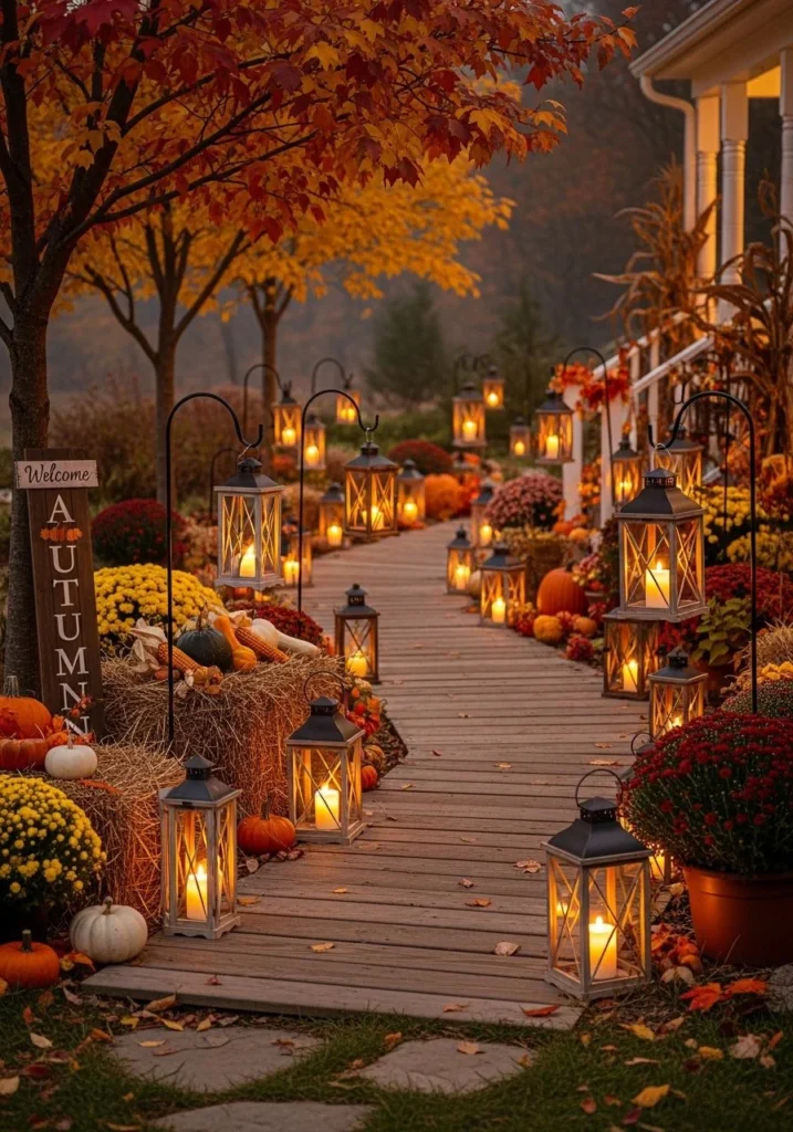 Lantern-Lit Walkway