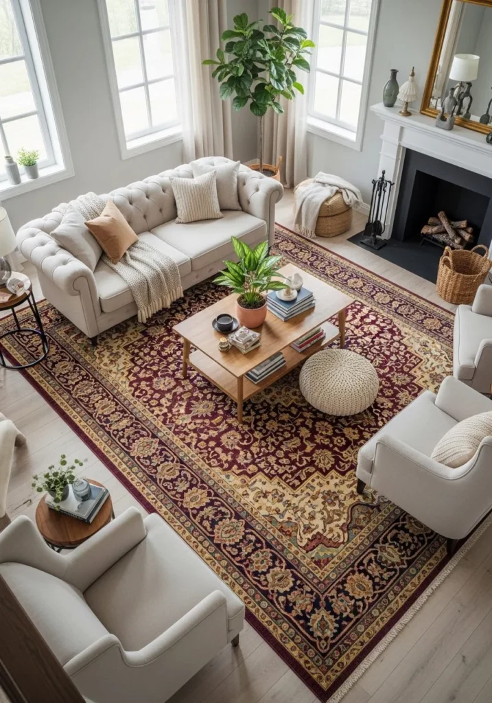 Large Area Rugs That Instantly Pull the Room Together